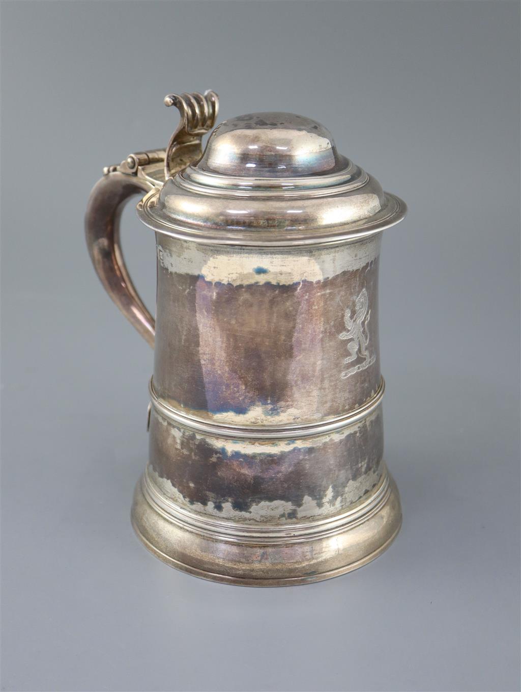 A George III silver tankard by Francis Crump,
